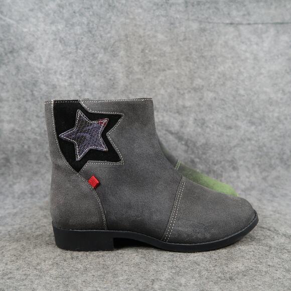 Marc Joseph New York Shoes Girls 13.5 Ankle Boots Leather Handcrafted Zip Star - Picture 1 of 12